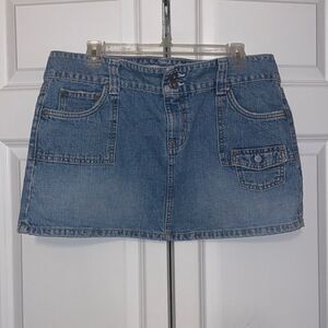 Hydraulic Jean skirt 